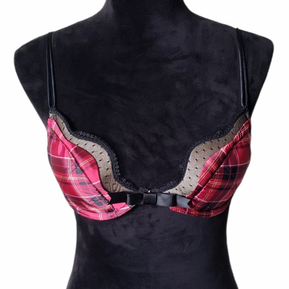 Cassandra Intimates Plaid Push-up Bra